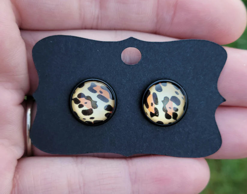 Leopard Stud Earrings
