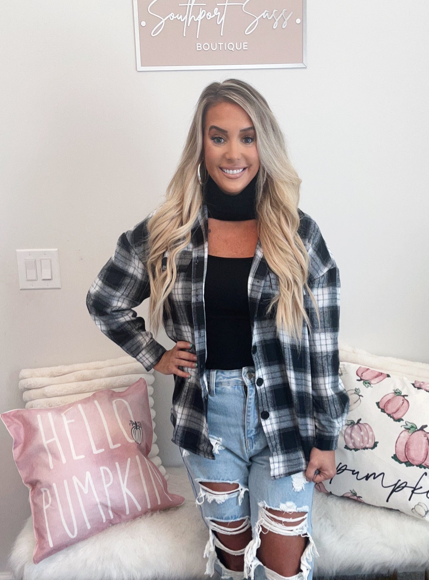 Black cutout Bodysuit