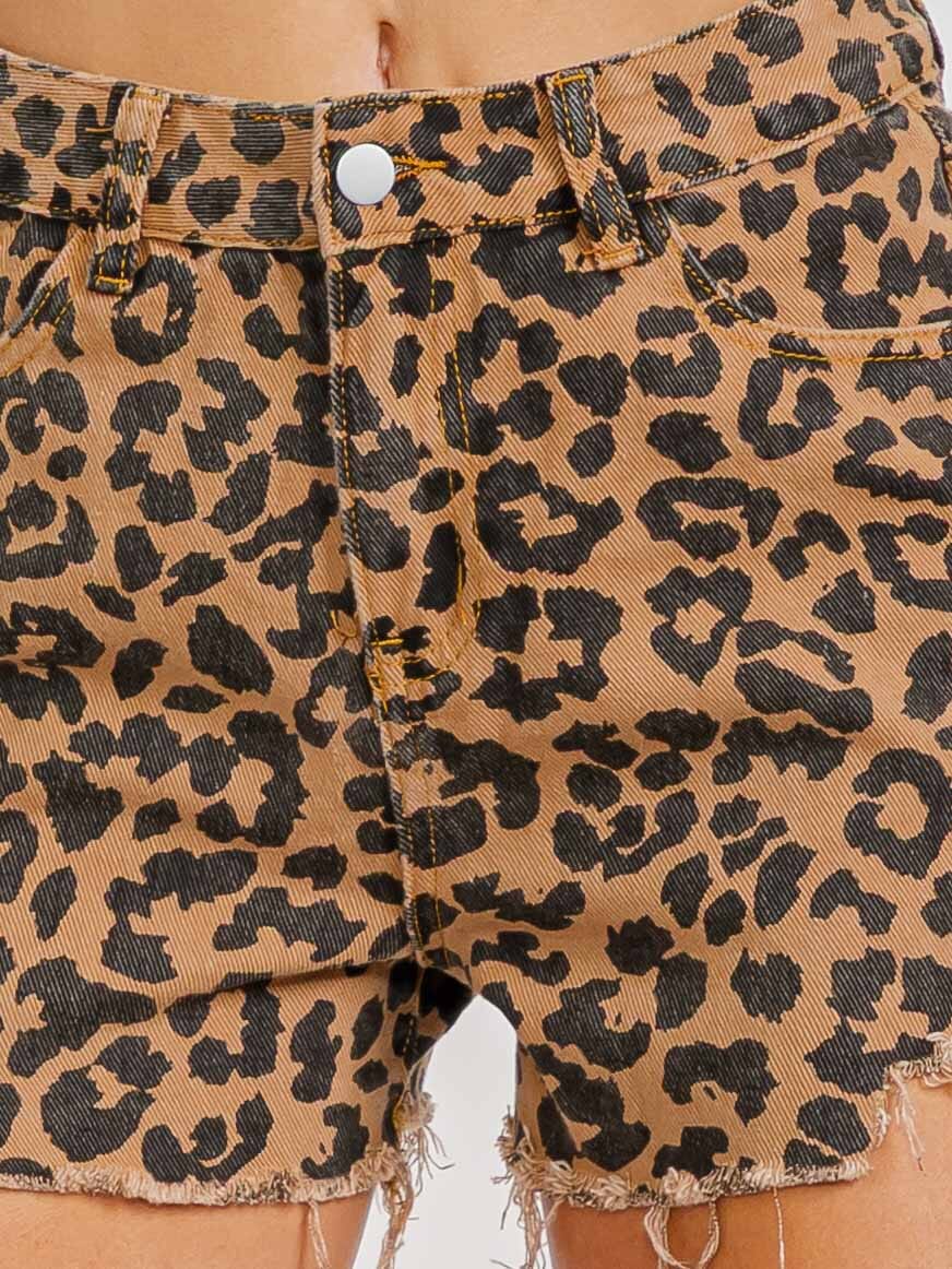 Libby Leopard Shorts