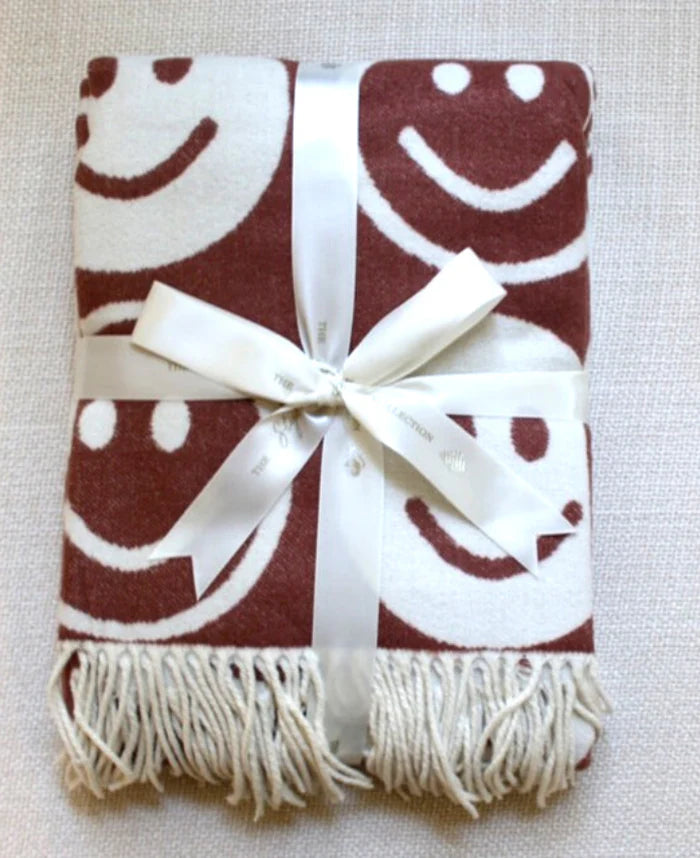 Smiley Throw Blankets