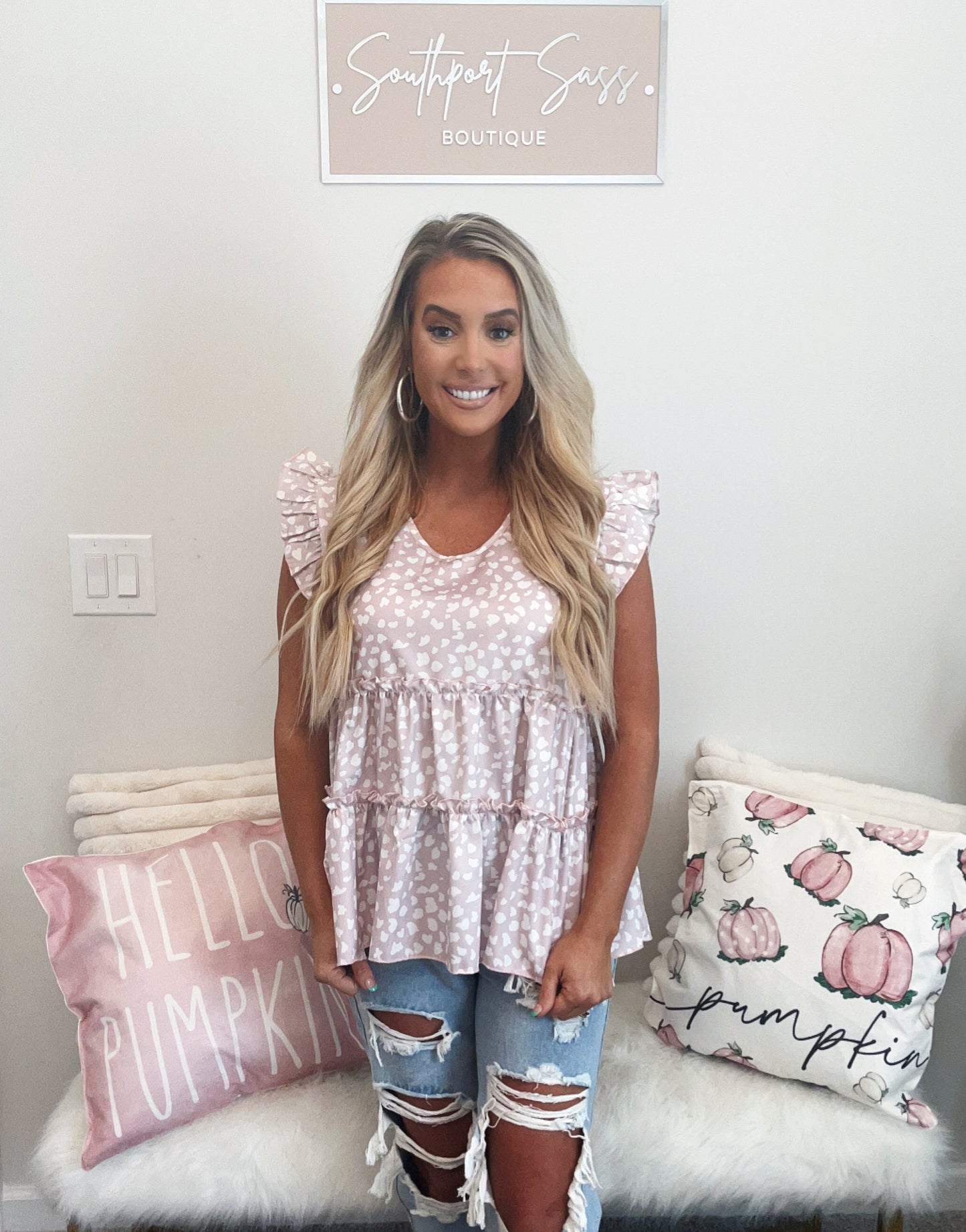 Meet Me There Ruffle Blouse