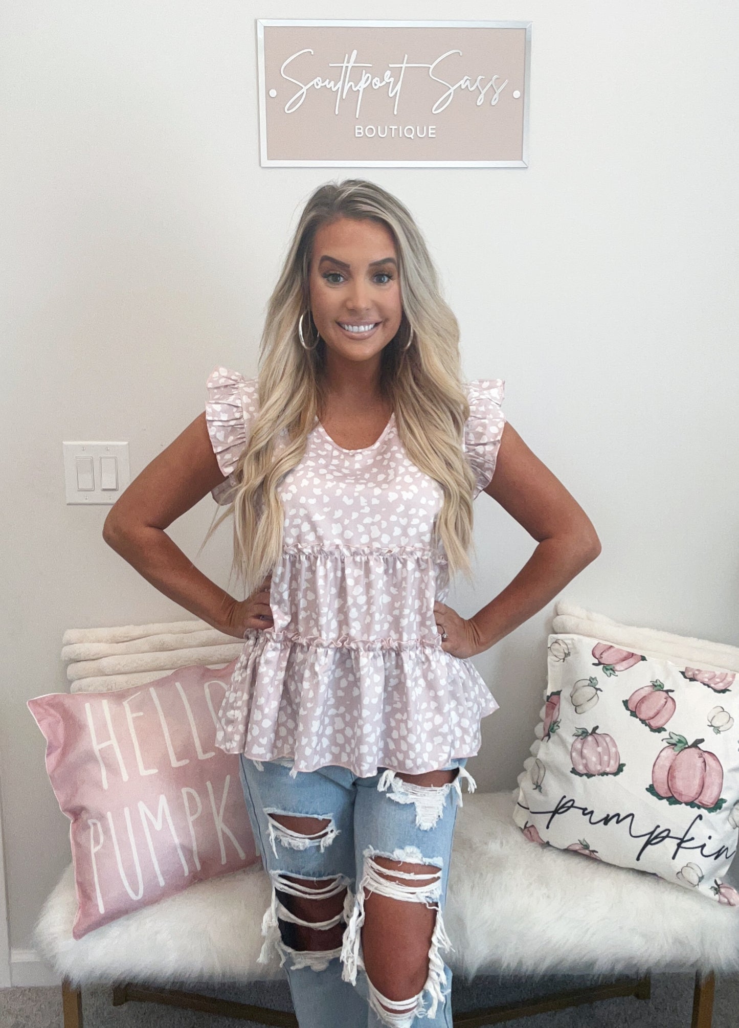 Meet Me There Ruffle Blouse