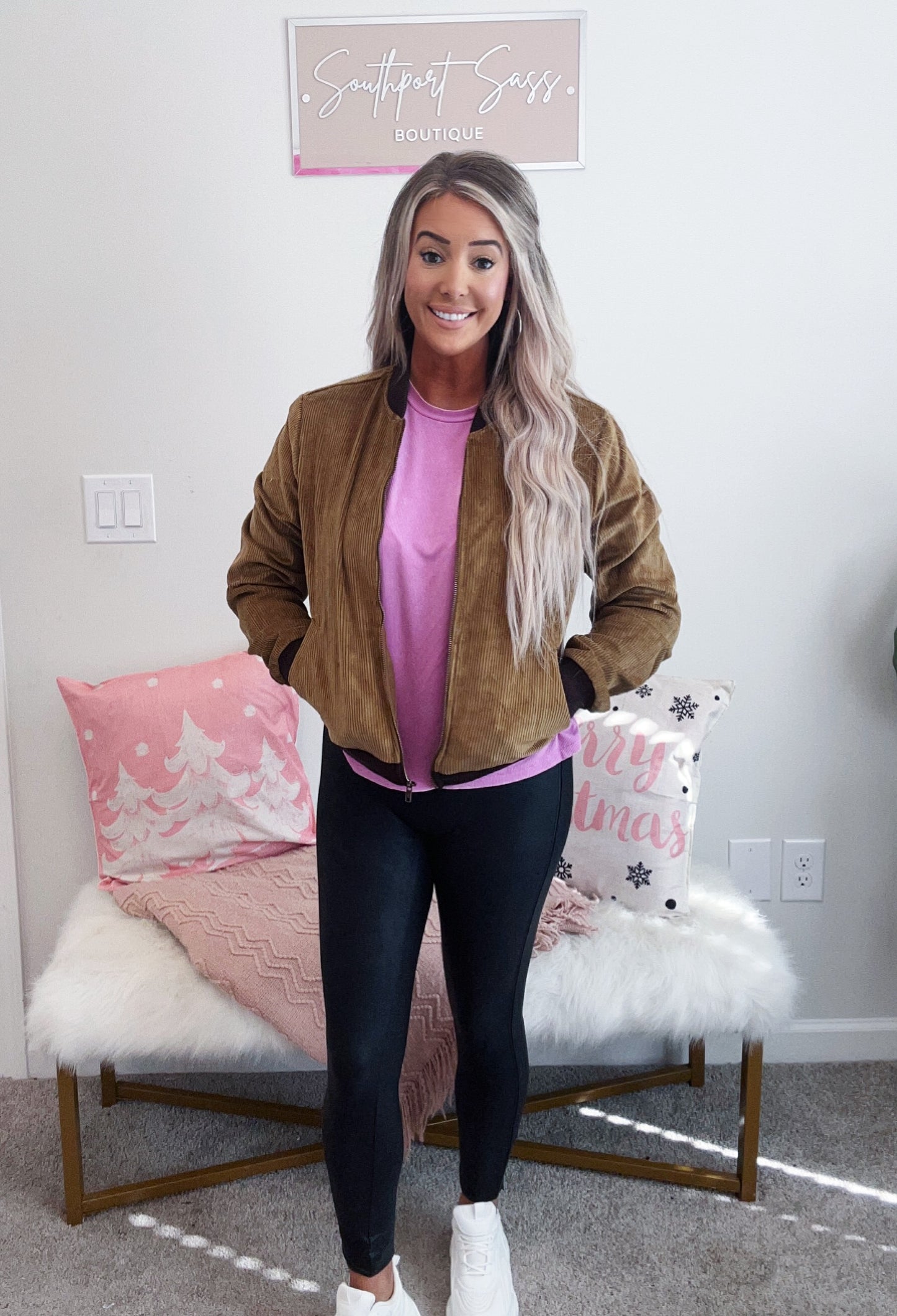 Corduroy Bomber Jacket