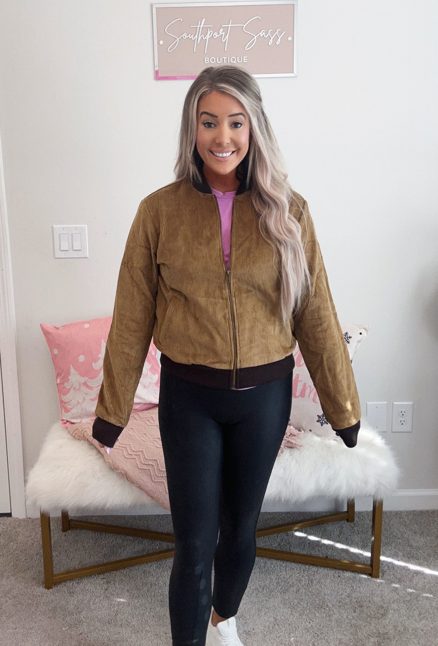 Corduroy Bomber Jacket