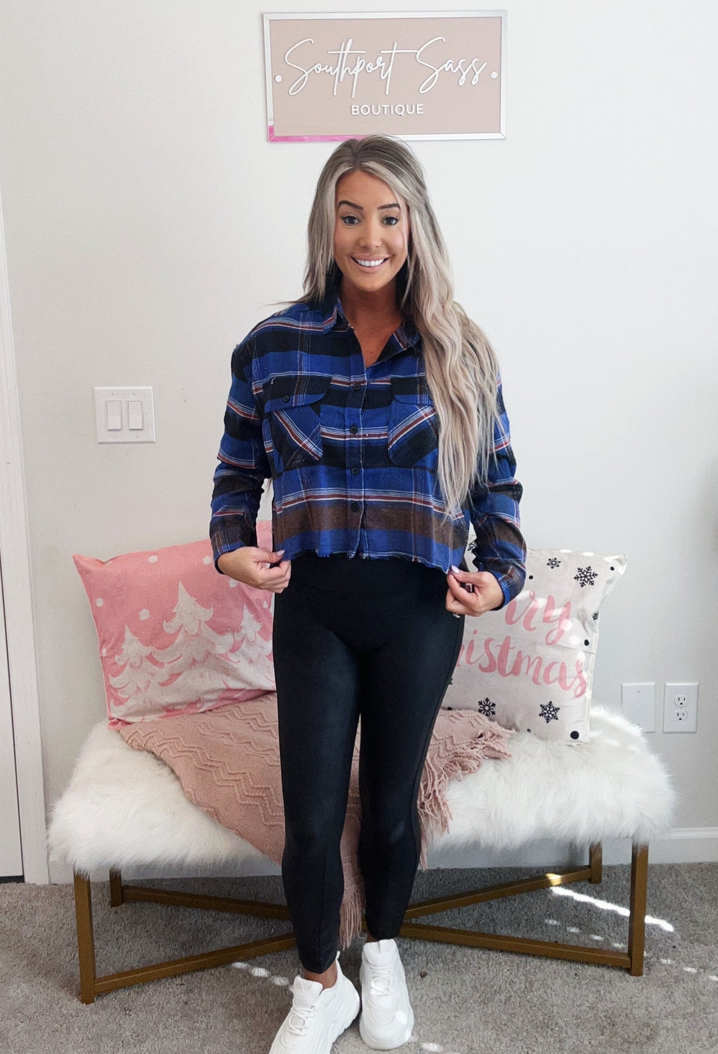 Hi-Lo Raw Edge Flannel