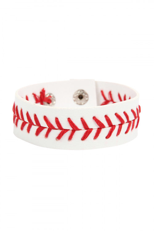 Baseball Faux Leather Bracelet