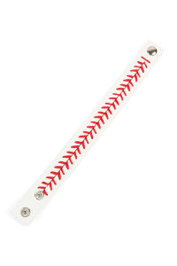 Baseball Faux Leather Bracelet