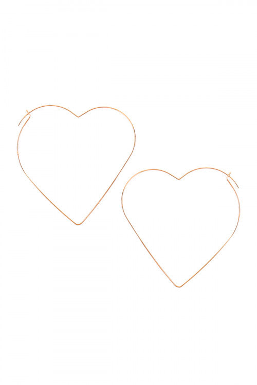 Heart Hoops (Gold and Silver)