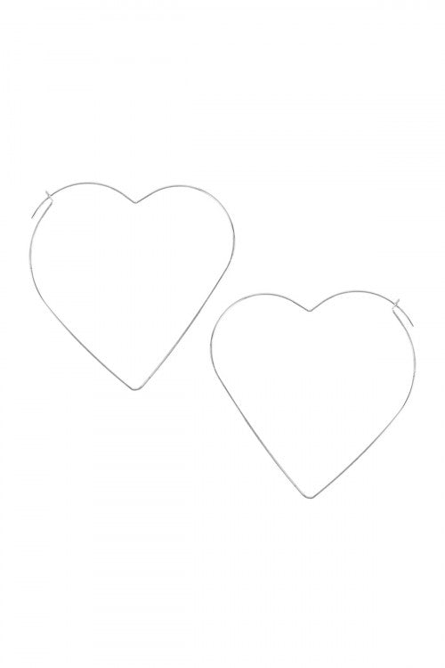 Heart Hoops (Gold and Silver)