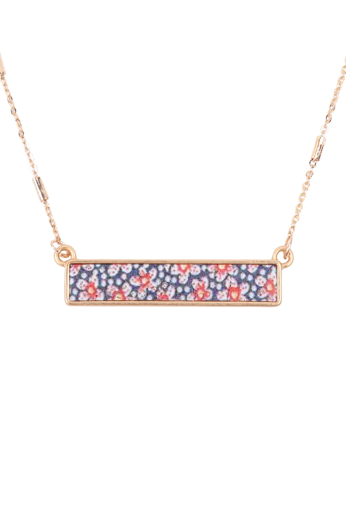 Floral Bar Necklace