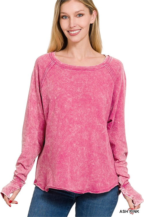 Acid Wash Long Sleeve (2 colors)