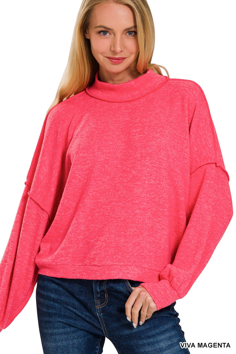 Magenta Melange Sweater