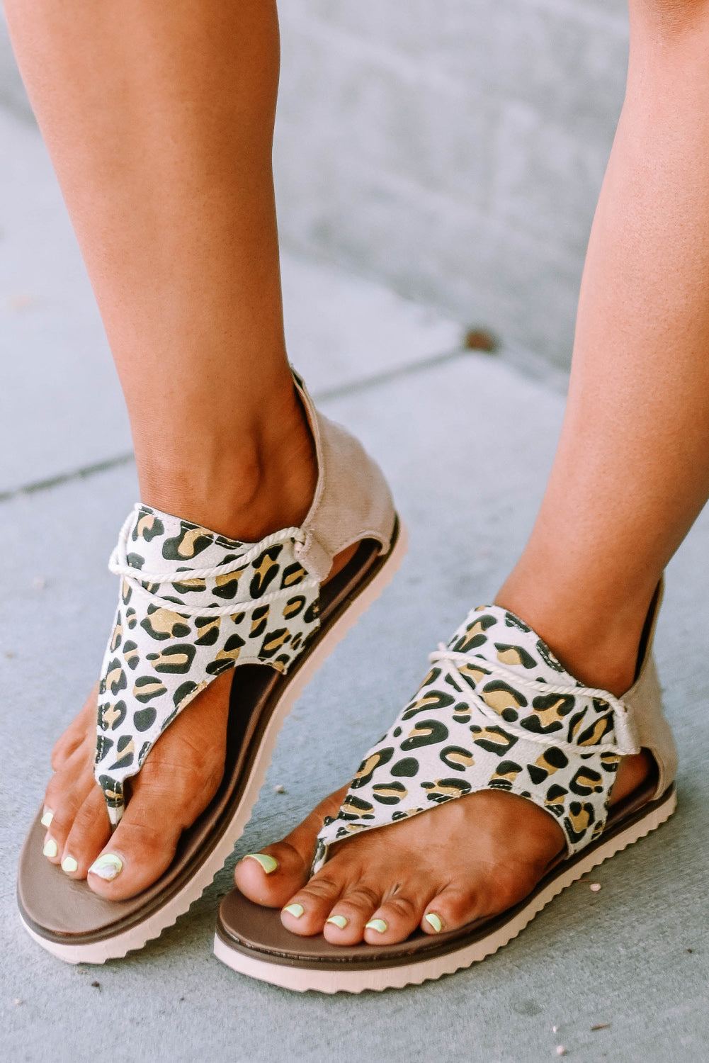 Leopard Sandals