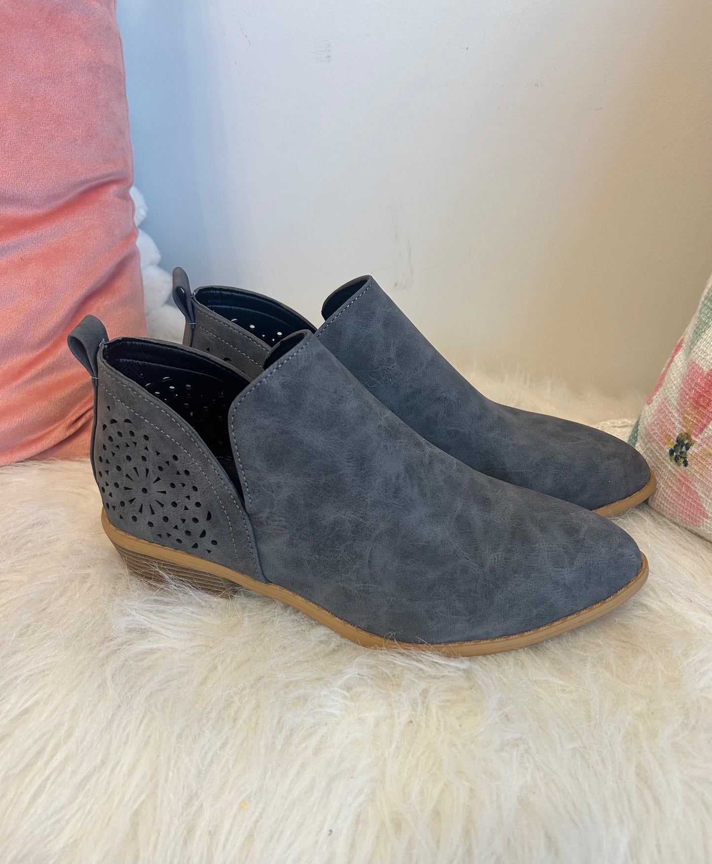 Fall Booties - Charcoal Gray