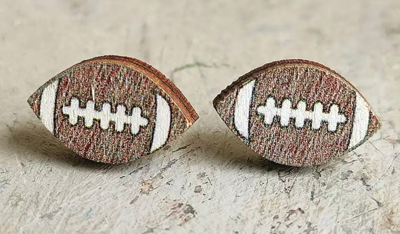 Sports Earrings (Football and Baseball)