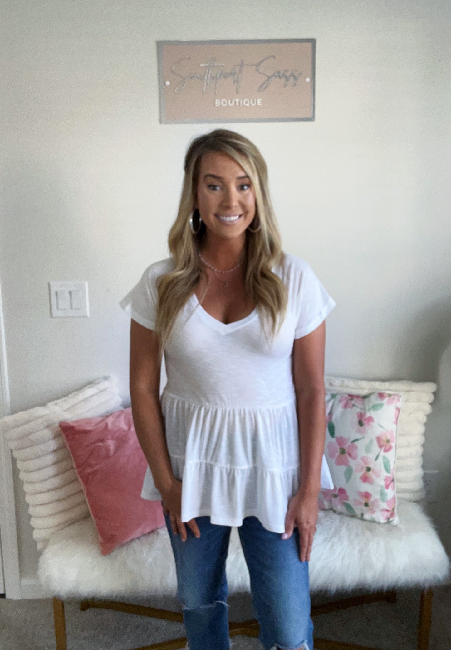 Babydoll Ruffle Top