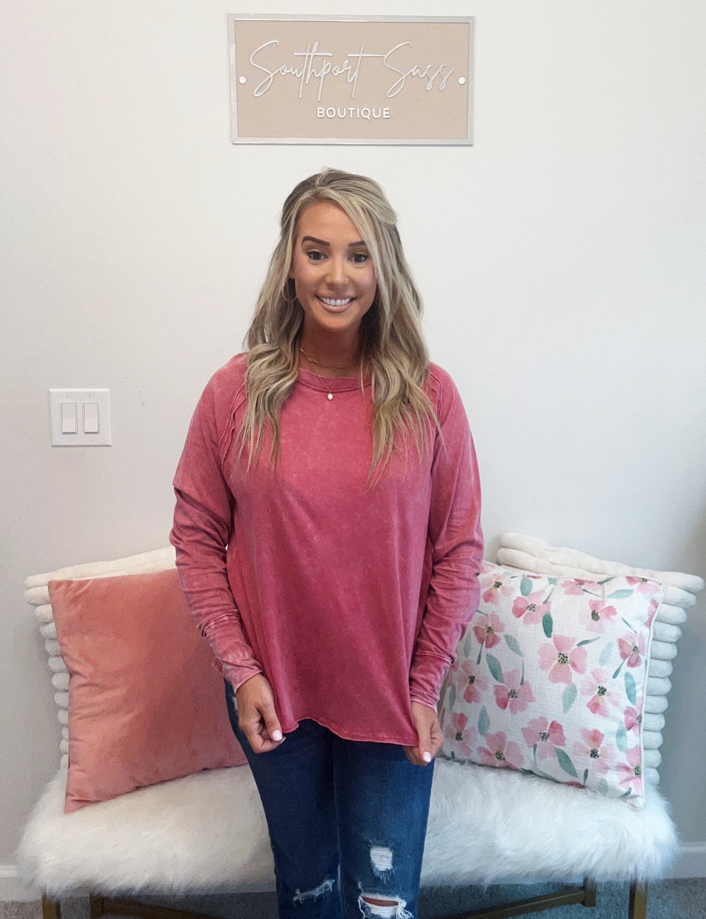 Acid Wash Long Sleeve (2 colors)