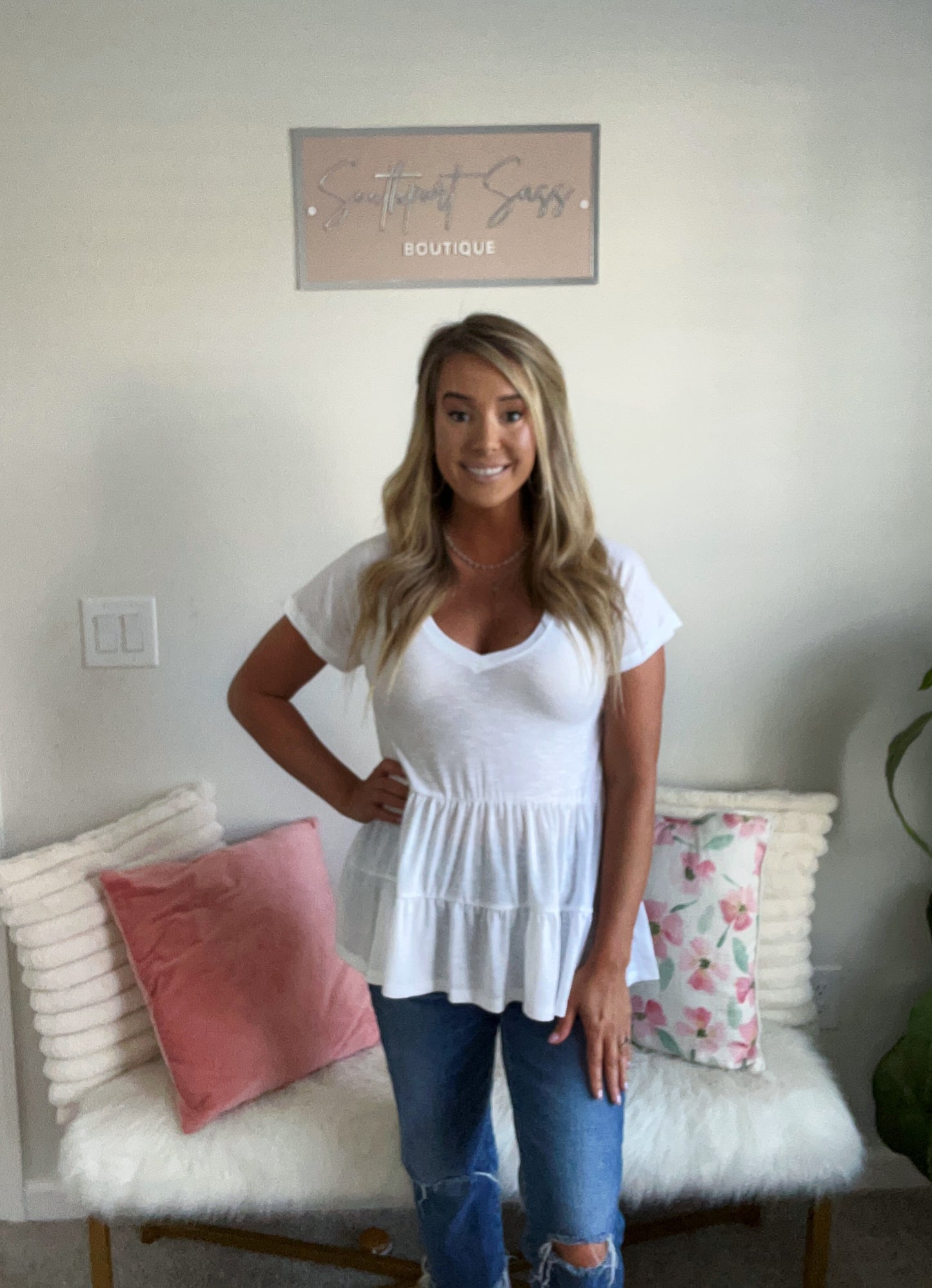 Babydoll Ruffle Top