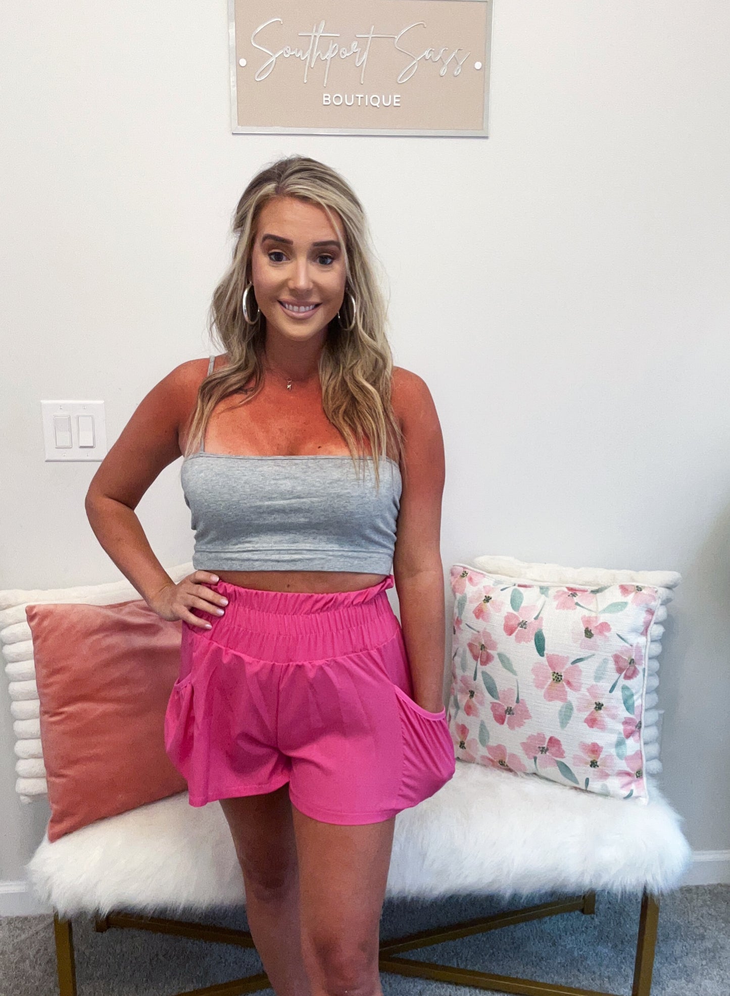 Pink Athletic Shorts