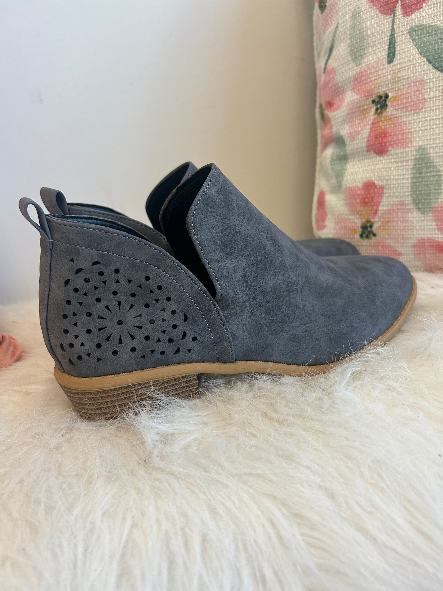 Fall Booties - Charcoal Gray
