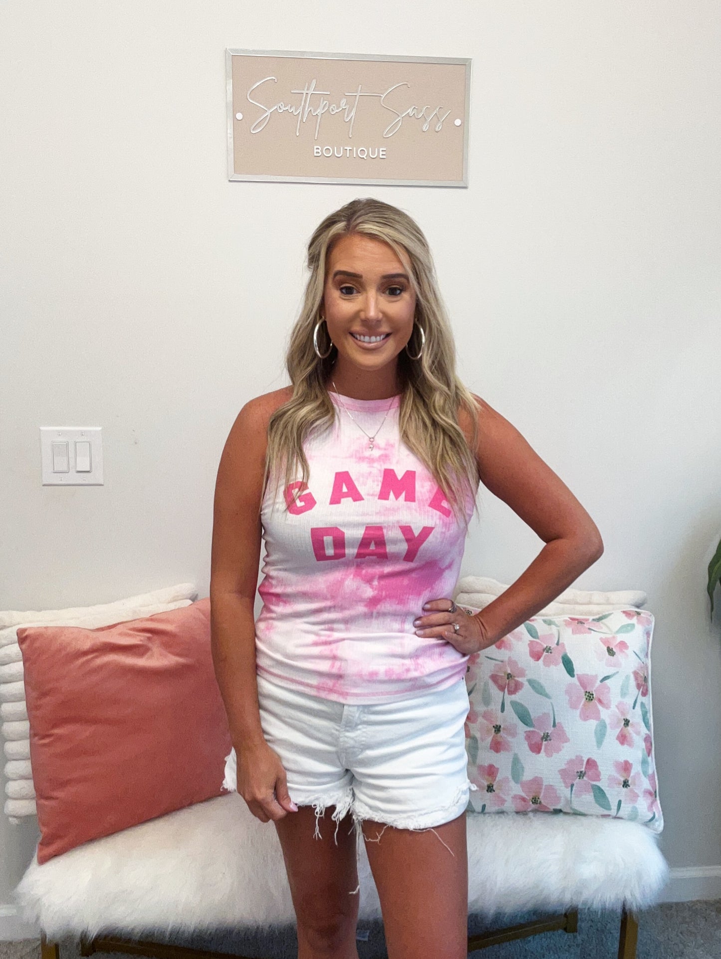 Game Day Pink Tank