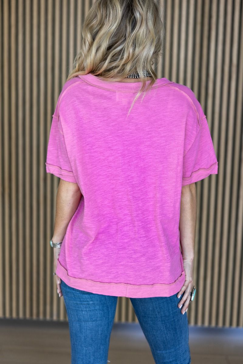 Hot Magenta Top