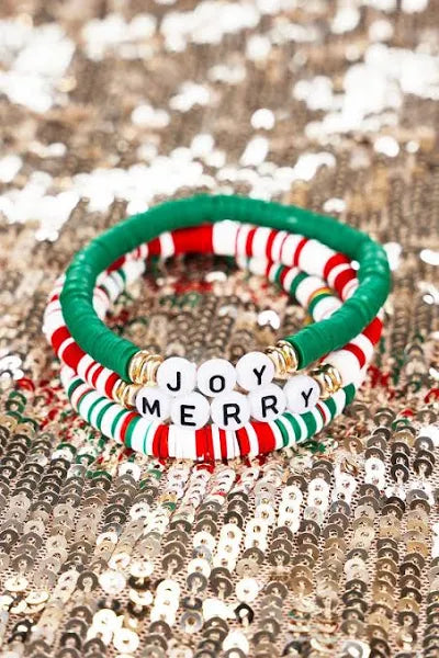 Joy and Merry Bracelet Set