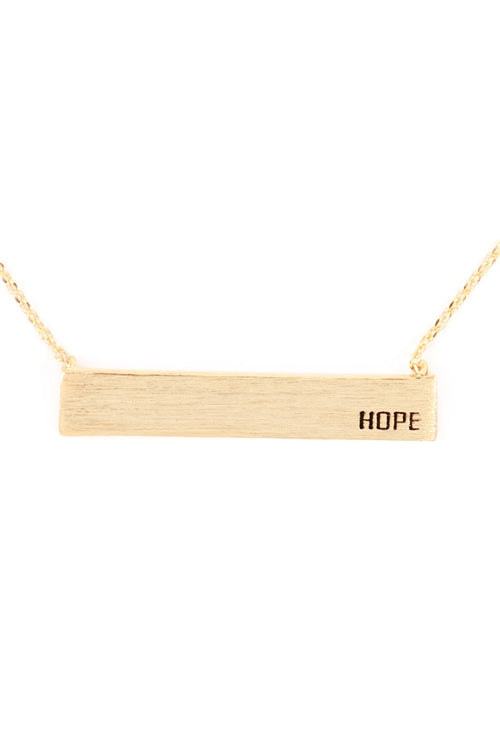 HOPE Bar Necklace