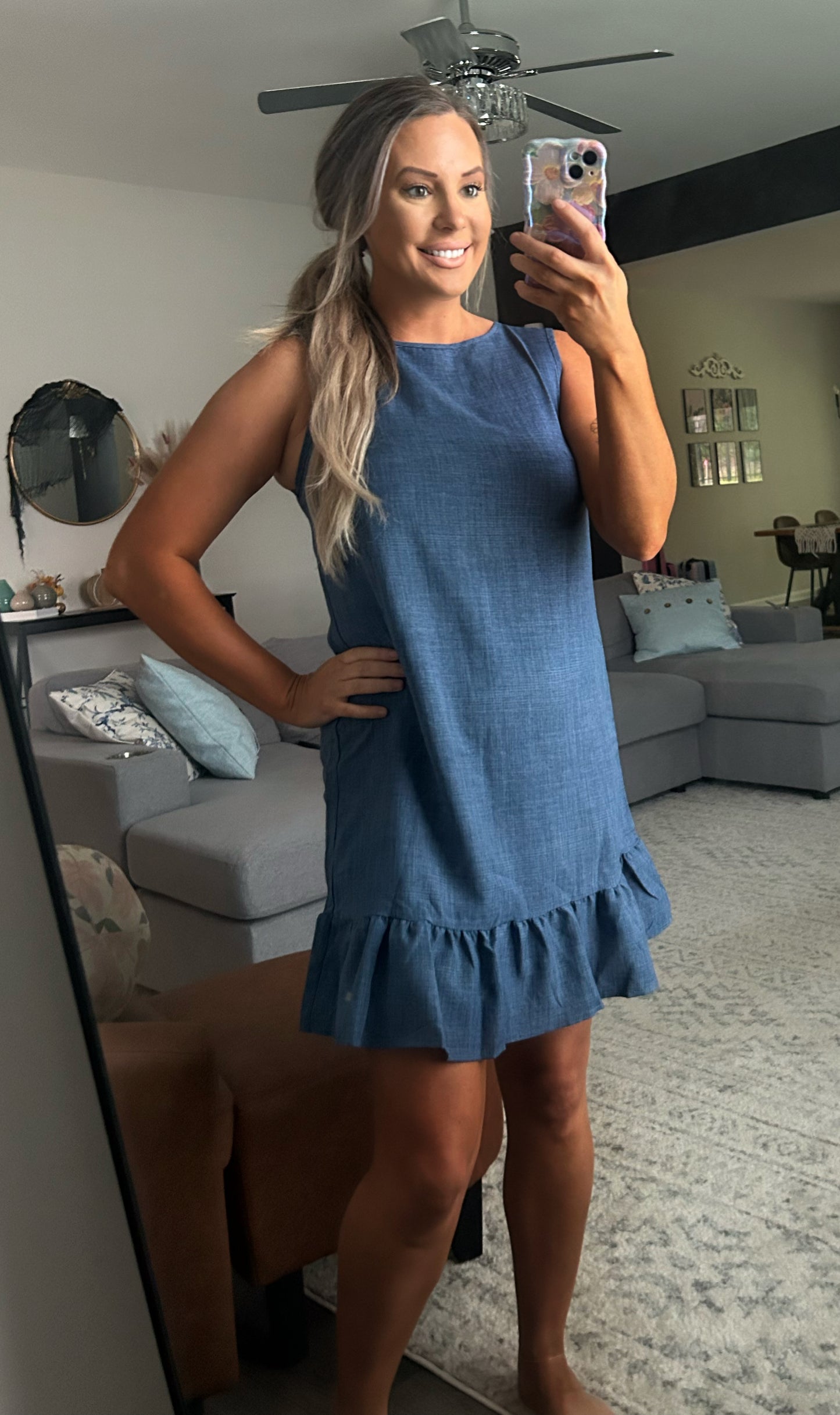 Denim Blue Flare Dress