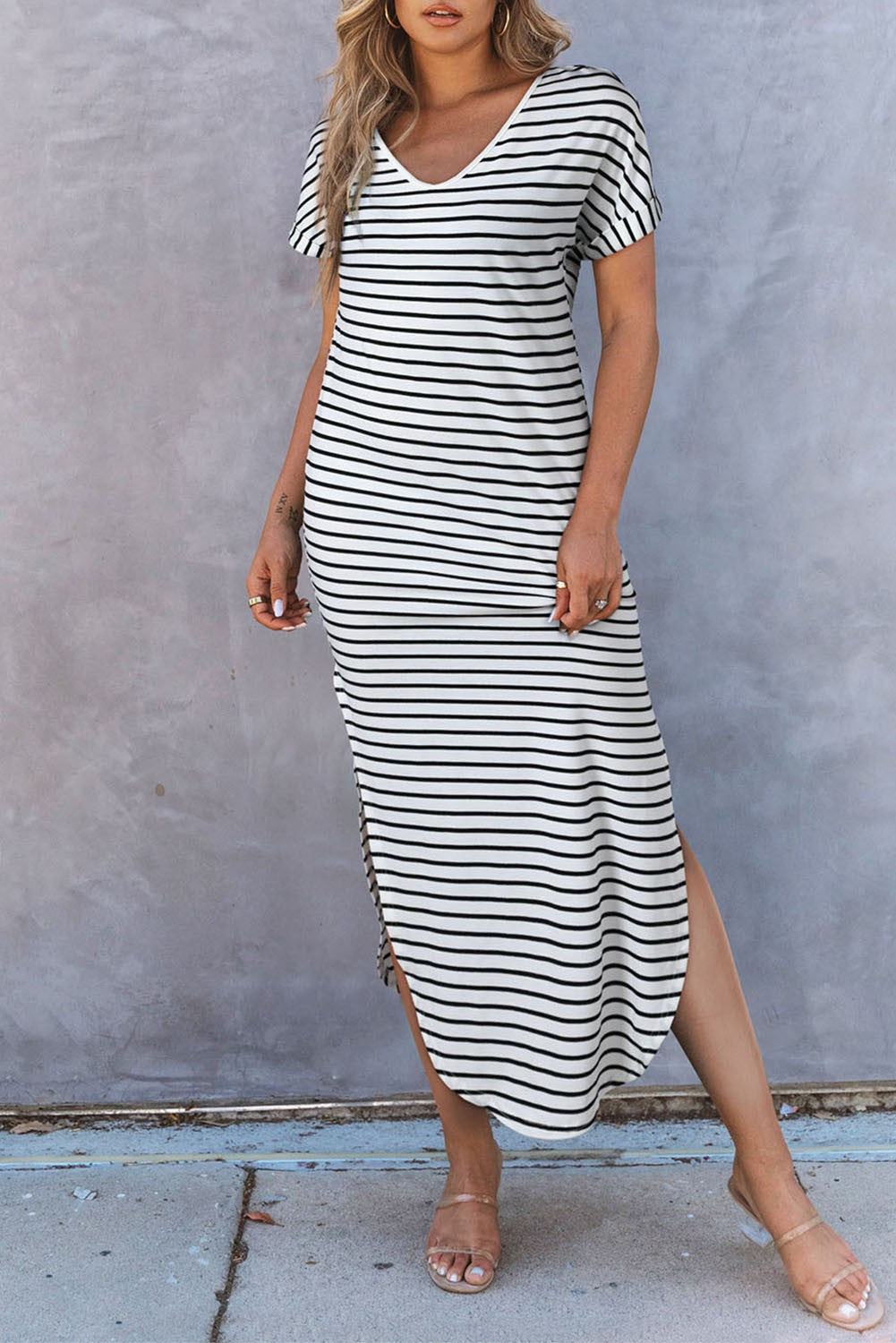 Black and White Maxi Dress