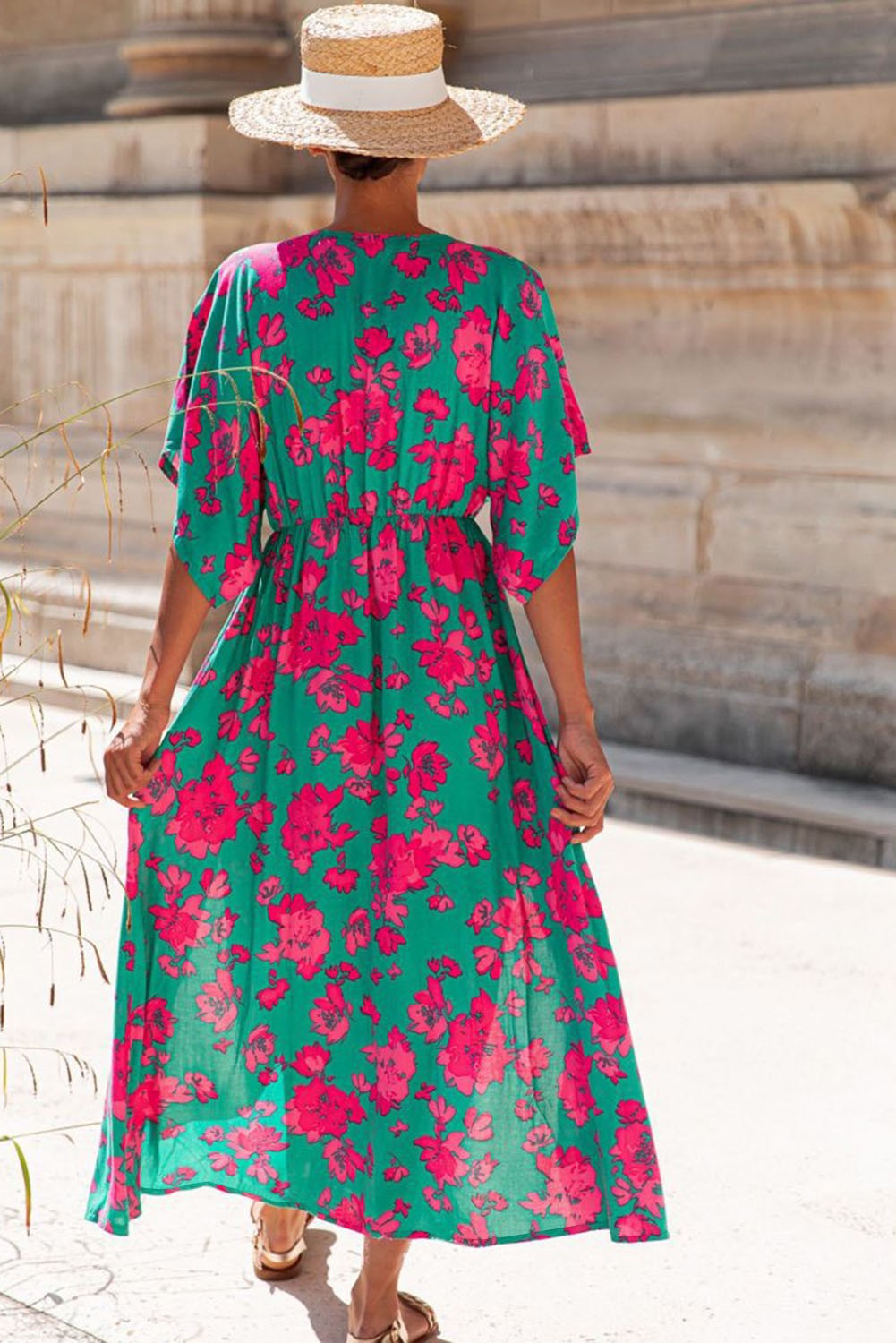 Bold Floral Maxi Dress