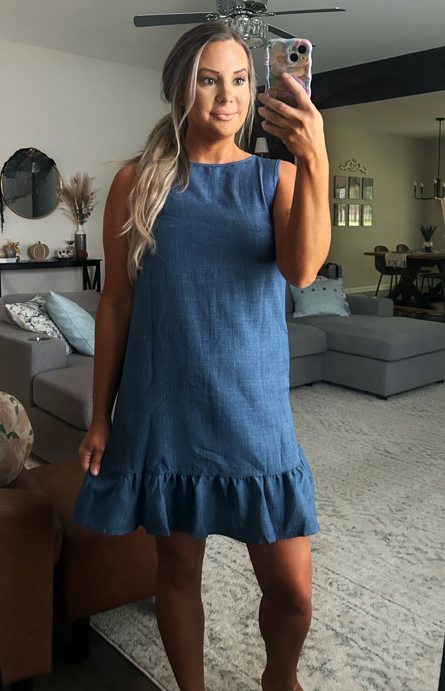 Denim Blue Flare Dress