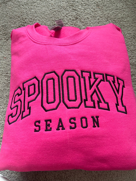 Spooky Season Embroidered Sweatshirt