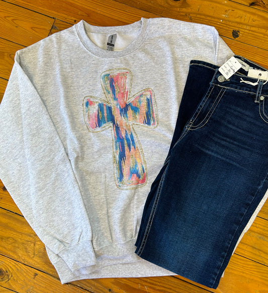 Color Cross Sweatshirt