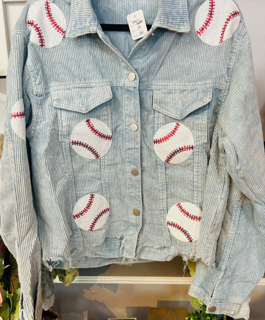 Sequin Baseball Jacket