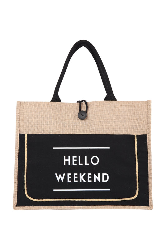 Hello Weekend Tote Bag