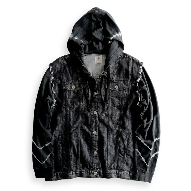 Rugged Black Denim Jacket