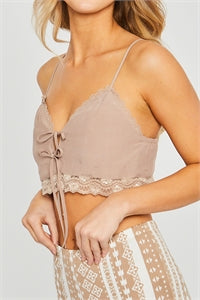 Lace Taupe Cami