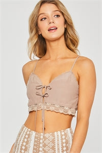 Lace Taupe Cami