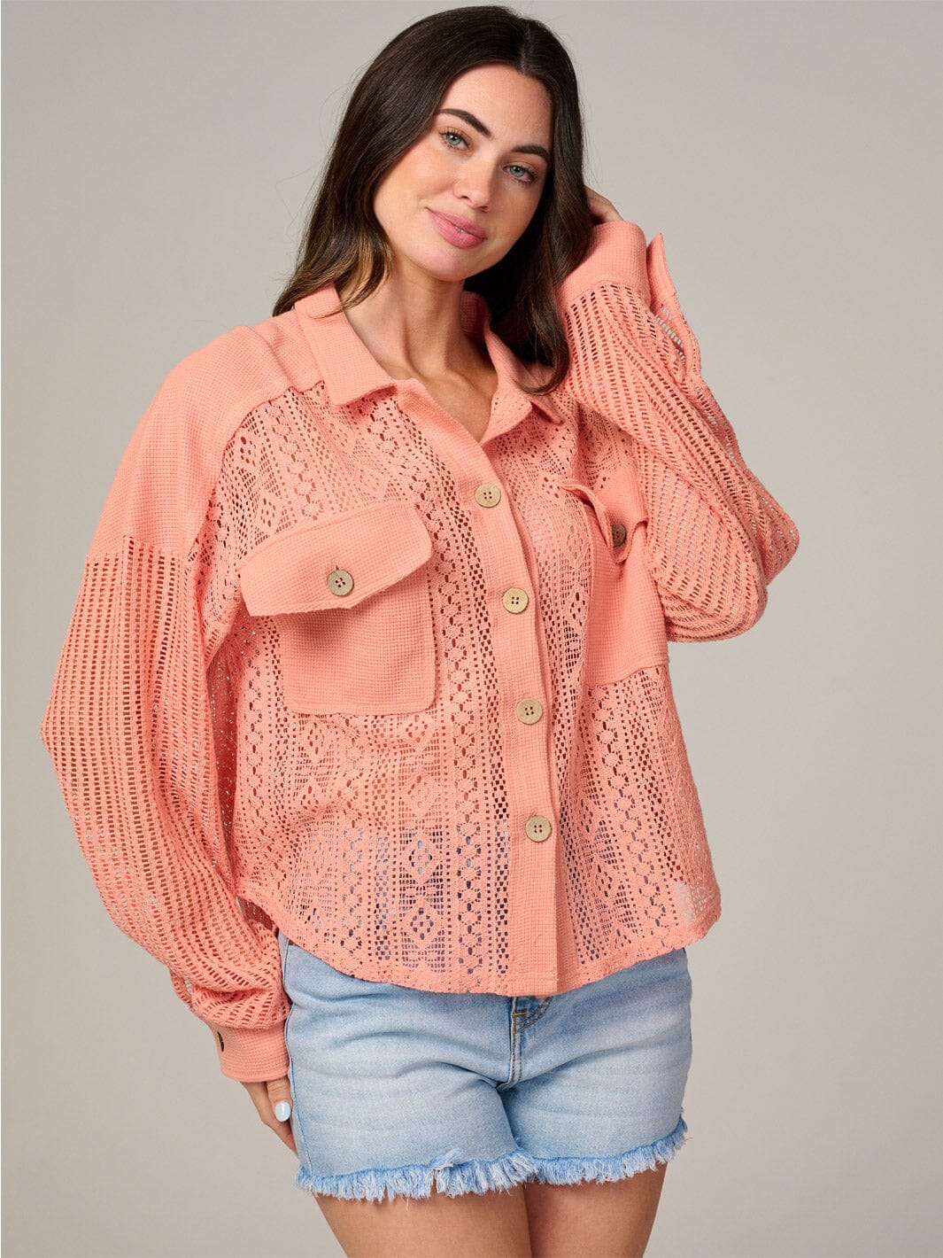 Amelia Button Top