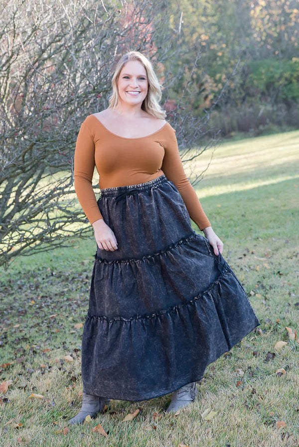 Take Me Anywhere Skirt (Ash Black)