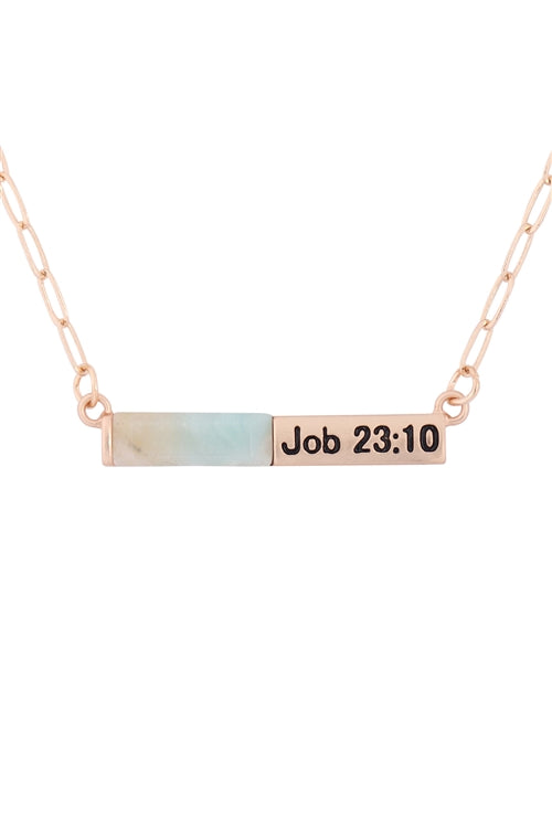 JOB 23:10 Necklace